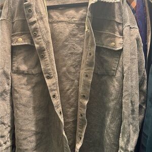 Men's Gray Corduroy Jacket